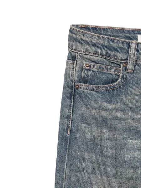 Szerokie jeansy dziecięce American Outfitters niebieskie