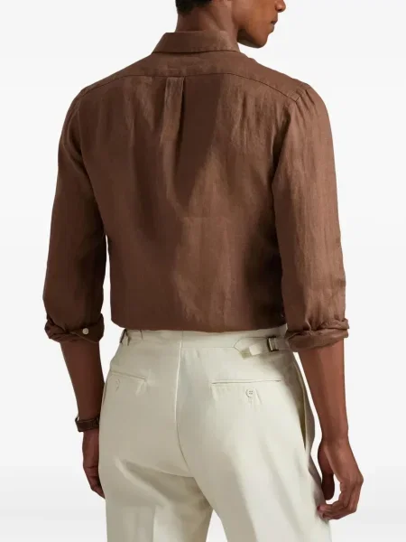 Cămașă Polo Ralph Lauren fără mâneci din piele cu imagine roz