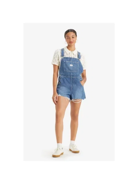 Krótki krótki kombinezon Levi's retro niebieski