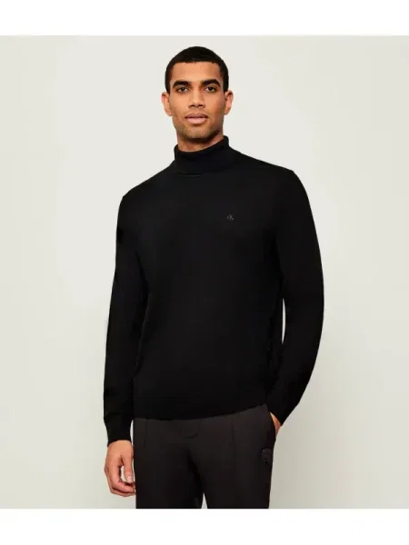 Pulover Calvin Klein de lână negru