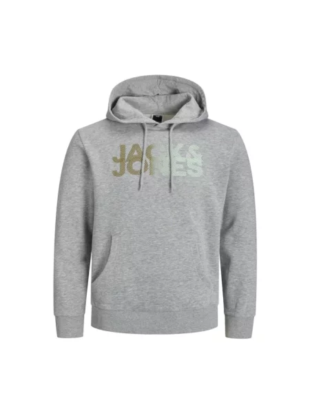 Bluza z kapturem Jack & Jones z kapturem szara