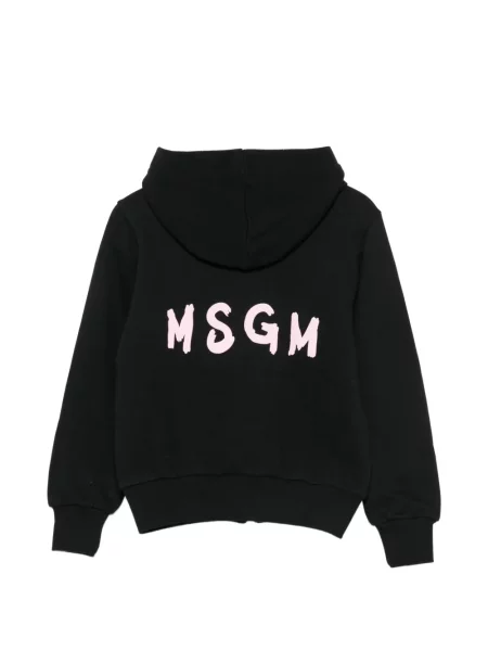 Bluza z kapturem dziecięca Msgm czarna