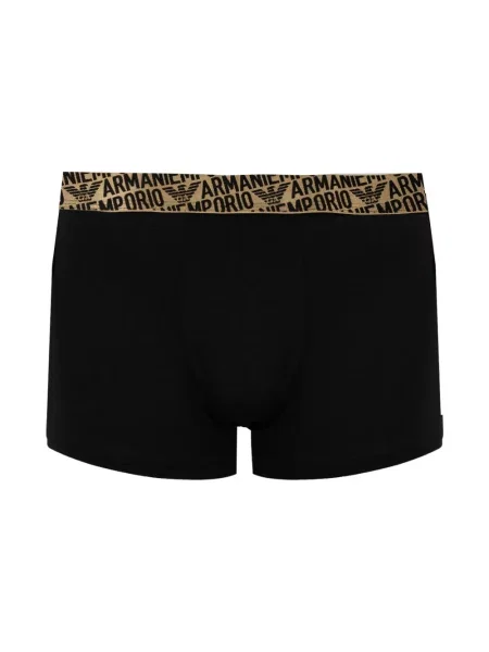 Bokserki Emporio Armani Underwear z paskiem czarne