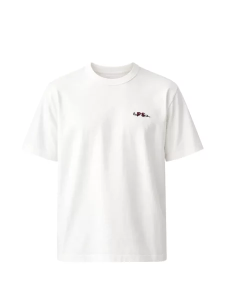Tricou Paul Smith cu broderie alb