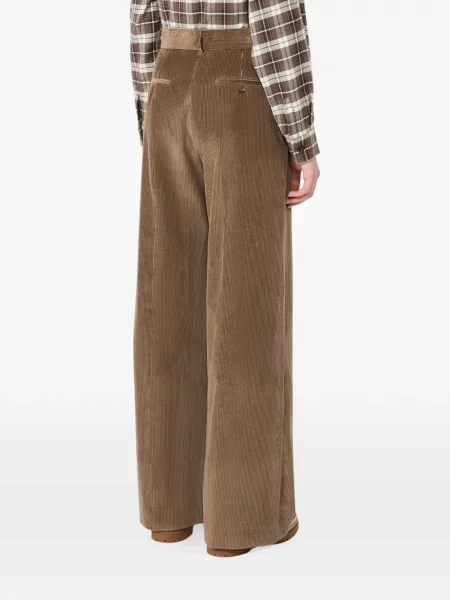 Pantaloni Weekend Max Mara de catifea cord maro