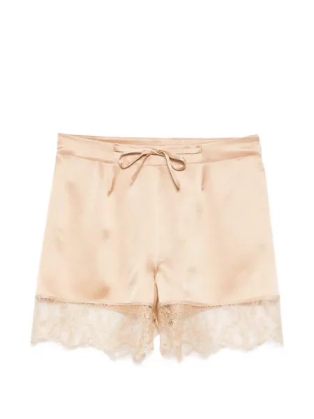 Копринени шорти Carine Gilson кафяво