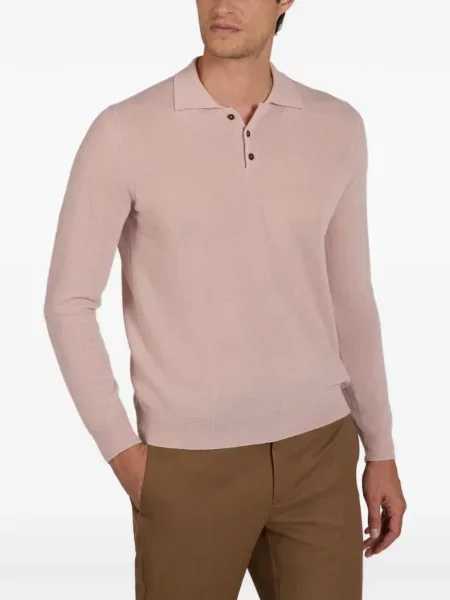 Tricou polo Slowear roz