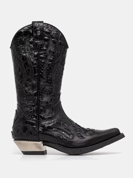 Шкіряні черевики New Rock Nomada Y Firence Negro West Negro-Acero T.Acero блок чорний