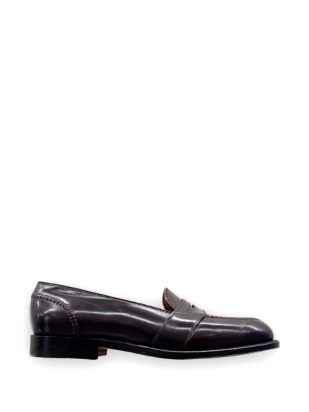 Pantofi loafer Alden din piele cu bretele roșu