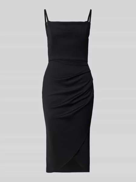 Sukienka koktajlowa z marszczeniami model ‘Christin’ Guido Maria Kretschmer Woman czarna