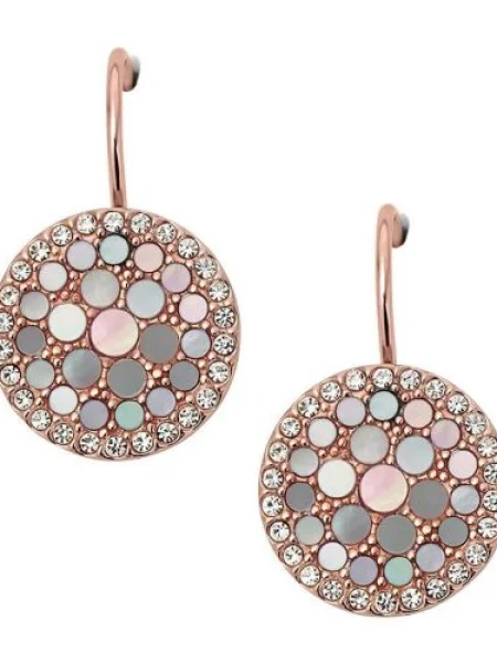 FOSSIL Cercei auriu roz