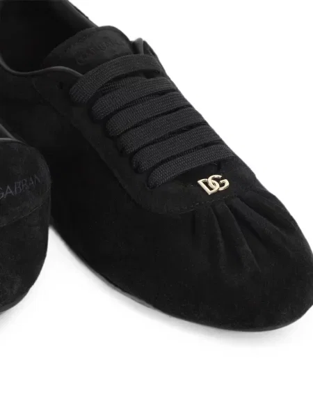 Sneakerși Dolce & Gabbana cu volane negru
