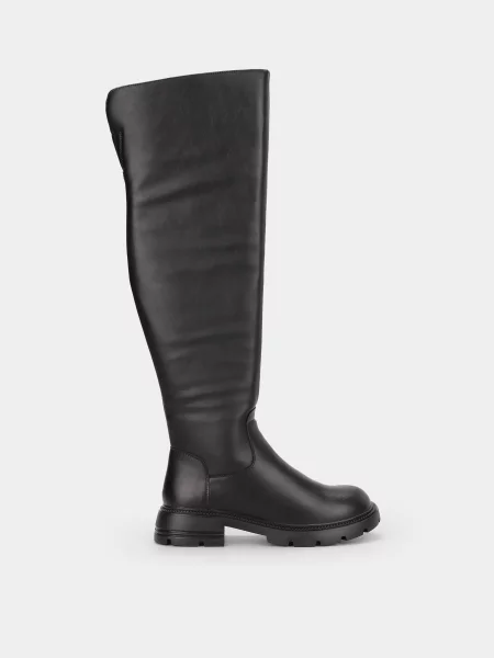 Braska Ботфорти Штучне хутро чорний