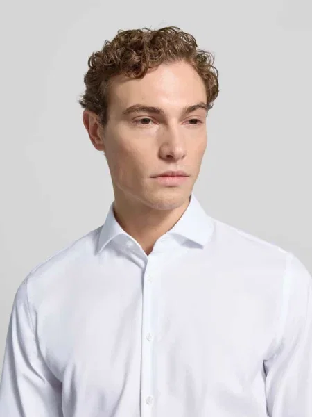 Koszula biznesowa o kroju slim fit z bardzo długim rękawem Jake*s biała