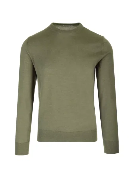 Pulover Al Duca D’aosta 1902 cu decolteu rotund verde