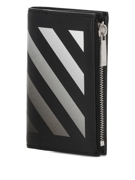 Portofel Off-white cu dungi cu imagine alb