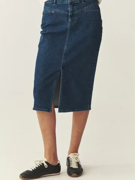 TATUUM Fustă denim albastru