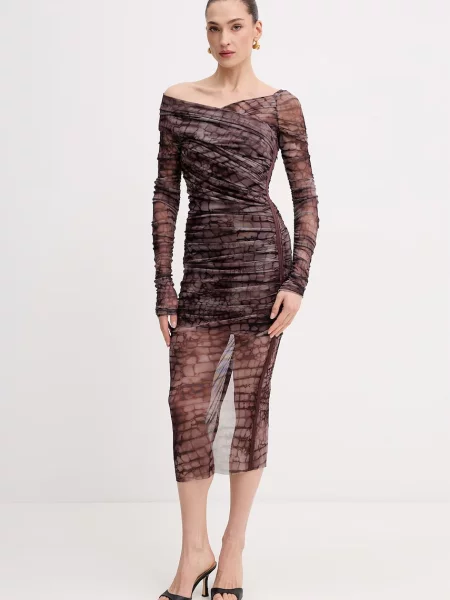 Elisabetta Franchi sukienka brązowa