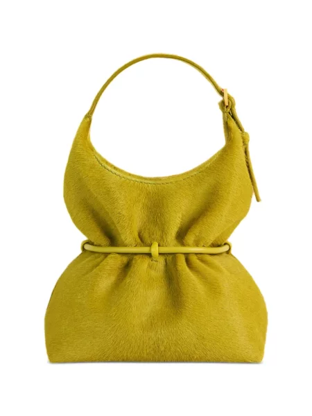 Geantă Balmain din piele verde
