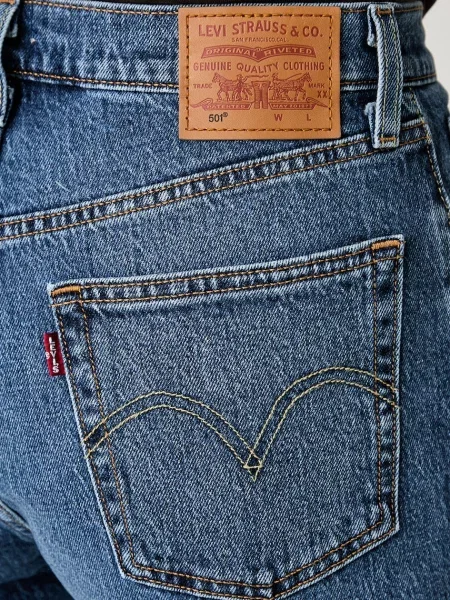 Levi's дънки straight дамски JEANS FOR синьо