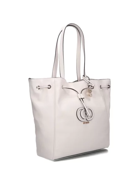 Shopperka Guess ze ściągaczem biała