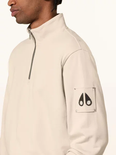 Moose Knuckles Bluza Dresowa Typu Troyer Hartsfield weiss
