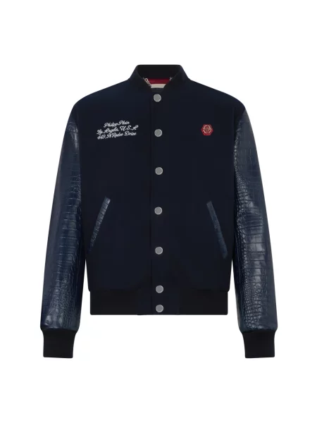 Kurtka bomber Philipp Plein niebieski