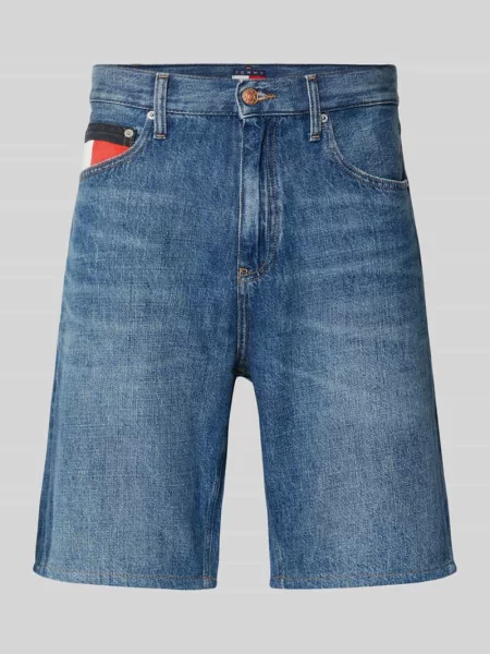 Szorty jeansowe o kroju regular fit z czystej bawełny Tommy Jeans niebieskie