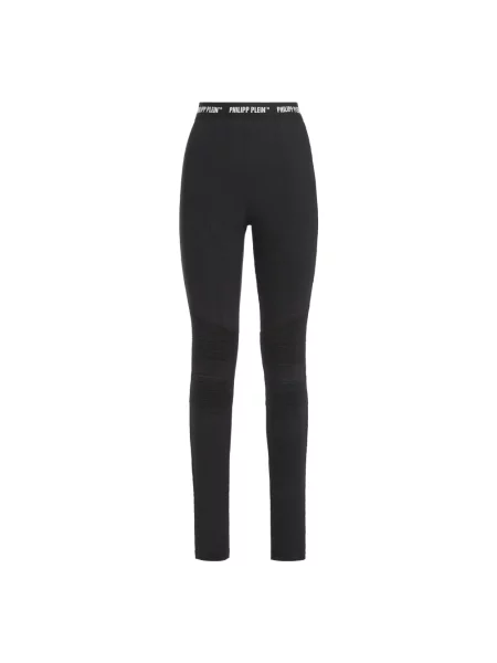 Talia jeansy Philipp Plein z wysoką talią czarne