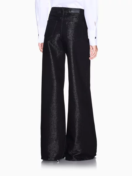 Широкие джинсы Armani Exchange черные