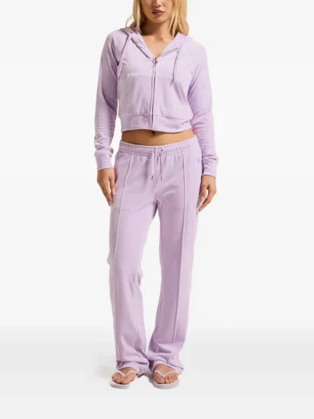 Είδος βελούδου τρέξιμο παντελόνι Juicy Couture μωβ
