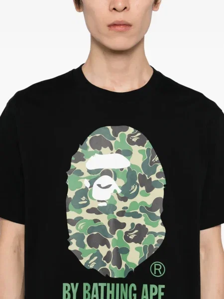 Tricou A Bathing Ape® cu imagine negru