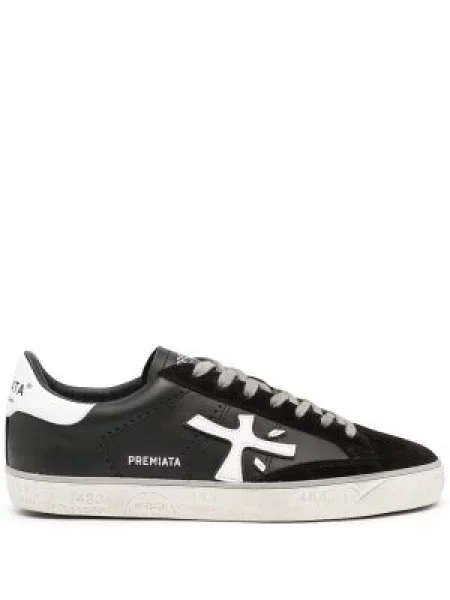 Sneakerși Premiata din piele negru