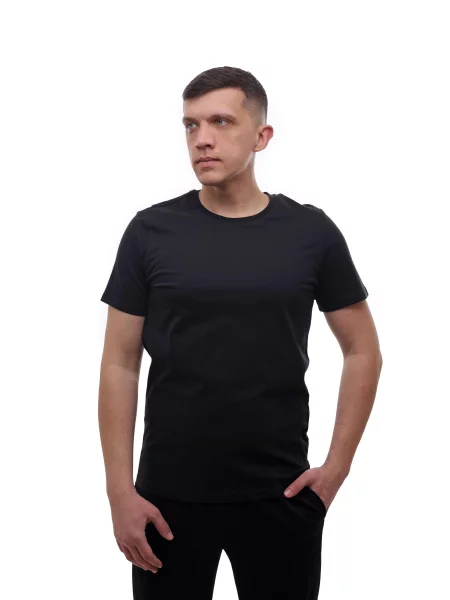 Футболка BEKI віскоза/поліестер чорний
