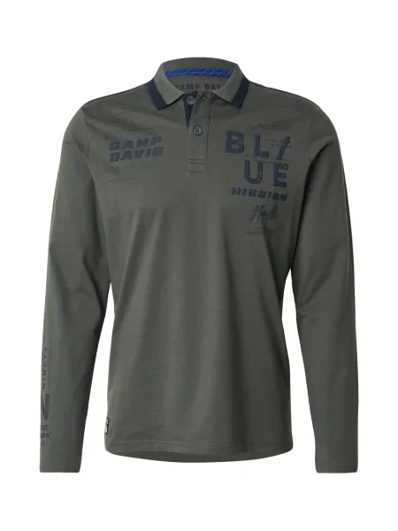 CAMP DAVID Majica temno zelena črna