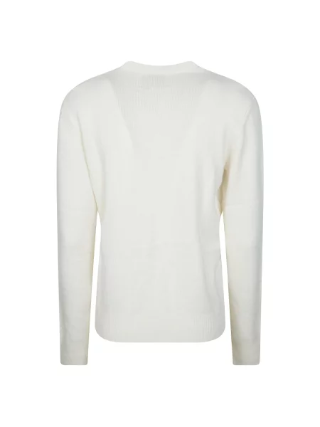 Lniany sweter Mc2 Saint Barth biały