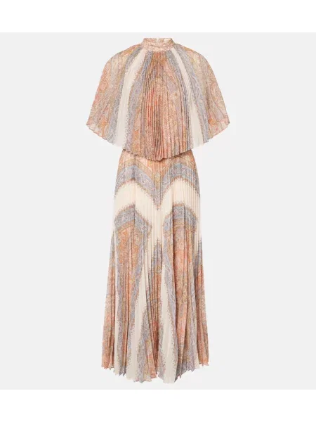 Rochie midi Zimmermann cu model paisley până la genunchi de costum