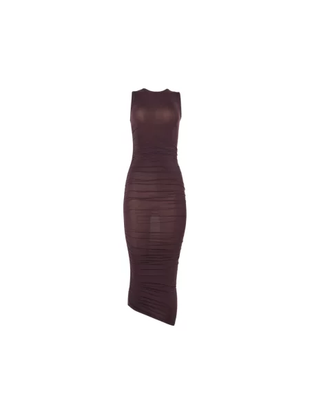 Sukienka Wolford drapowana z drapu fioletowa