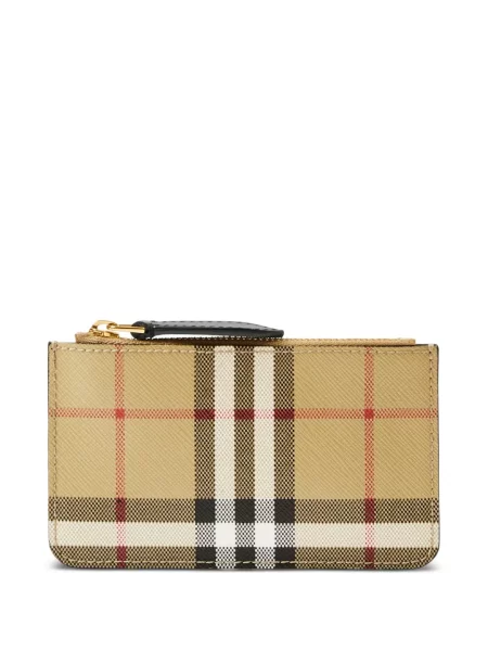 Portfel Burberry w kratę na ramiączkach