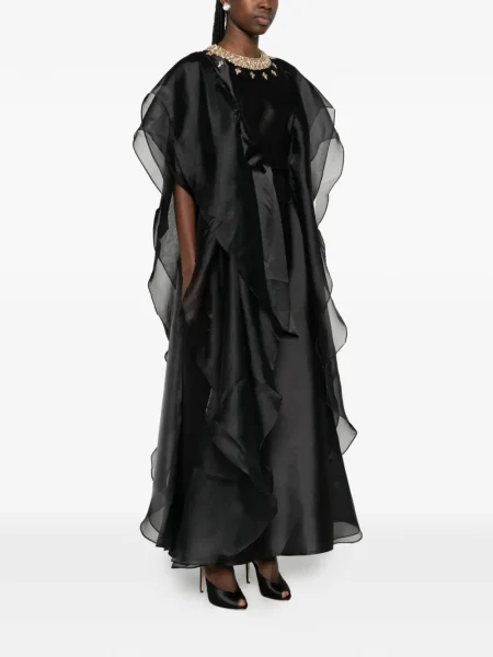 Rochie Baruni cu volane de costum negru