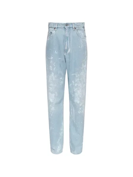 Blugi drepți Mm6 Maison Margiela albastru