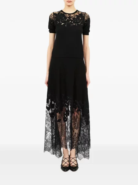 Top Ulla Johnson din dantelă negru