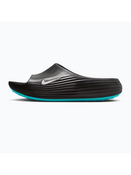 Мъжки чехли Nike ReactX black/gamma blue/metallic silver черно