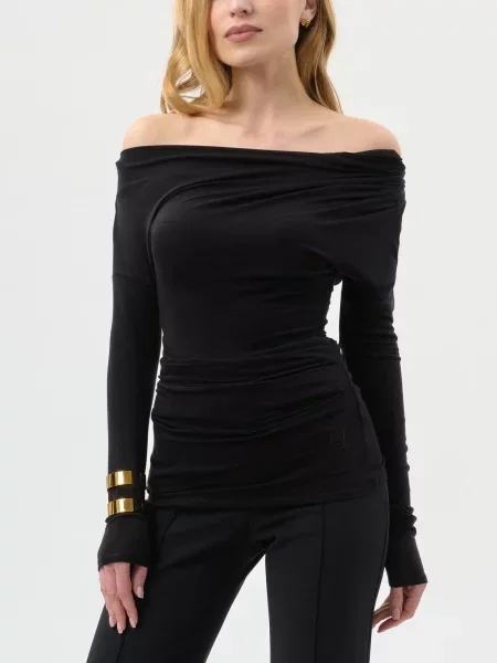 Лонгслів Elisabetta Franchi чорний