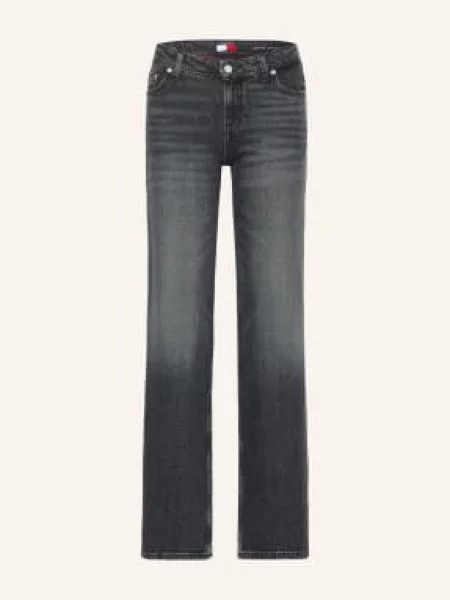 Tommy Jeans Jeansy Straight Sophie Low Straight schwarz czarne