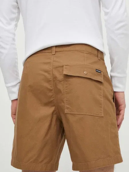 Outdoorové šortky Columbia Flex Roc Utility hnědá