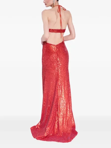 Rochie M.marquise cu paiete portocaliu