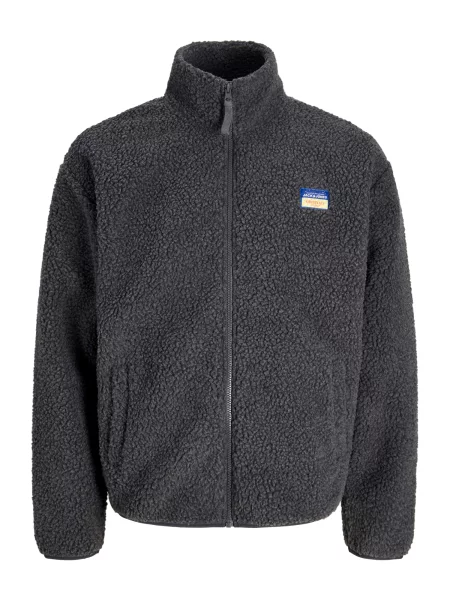 JACK & JONES Jachetă fleece JORPOCKY închis gri
