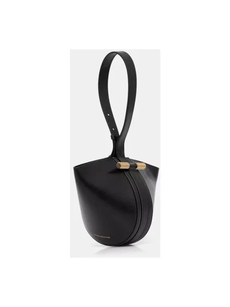 Victoria Beckham torebka hobo skórzana Portofino czarna