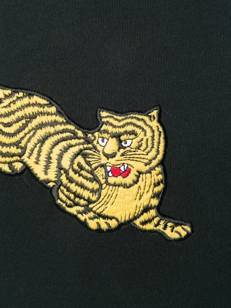 Majica s kapuljačom Kenzo s uzorkom tigra crna